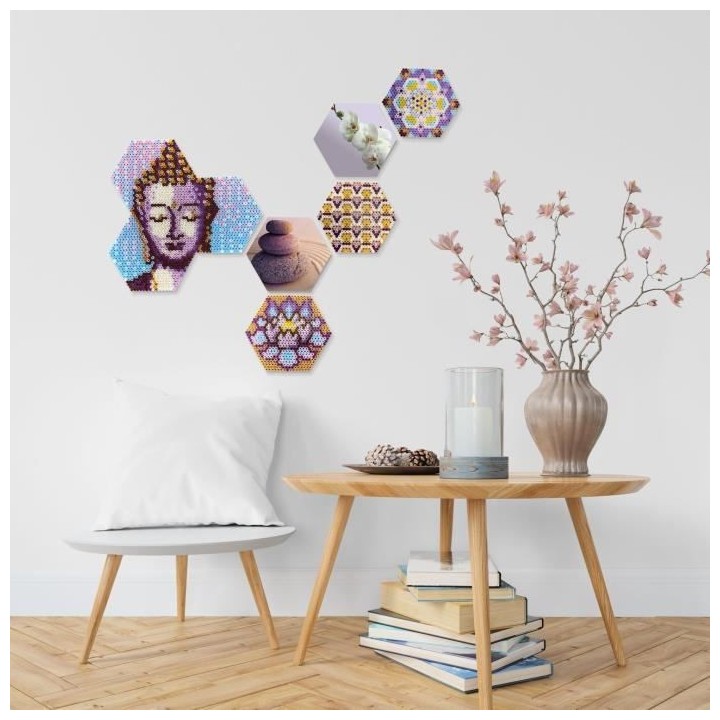 SES CREATIVE - Beedz Art - Hex tiles zen