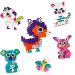 SES CREATIVE - Perles a repasser - Animaux a paillettes FunPins