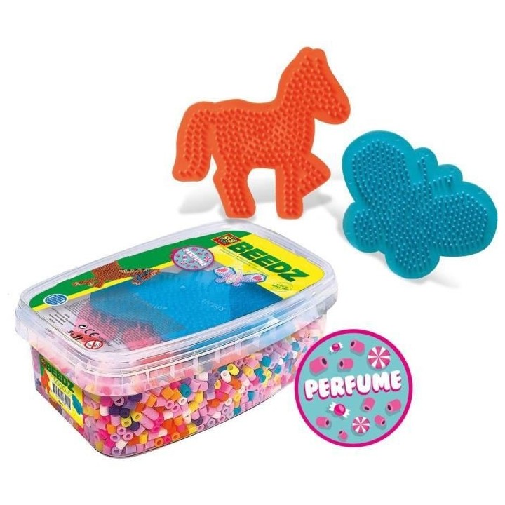 SES CREATIVE - Mélange parfumé de 5000 perles a repasser Chevaux et