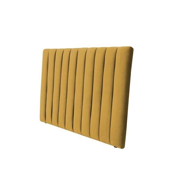 Tete de lit BEDY - Velours Moutarde - 110x160 cm