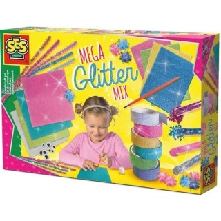 SES CREATIVE Méga kit de bricolage a paillettes - Set de bricolage a