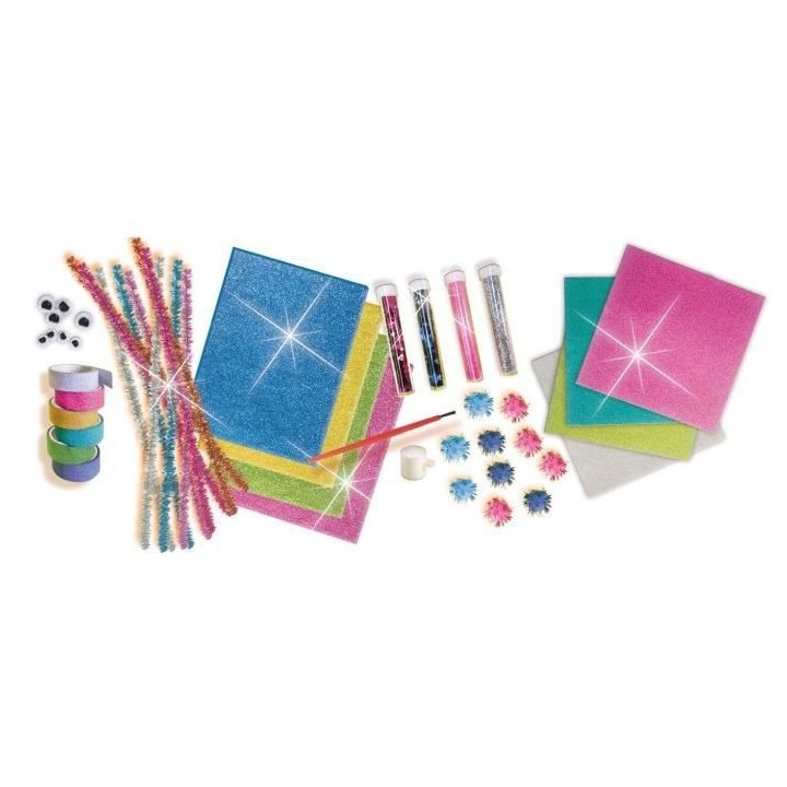 SES CREATIVE Méga kit de bricolage a paillettes - Set de bricolage a