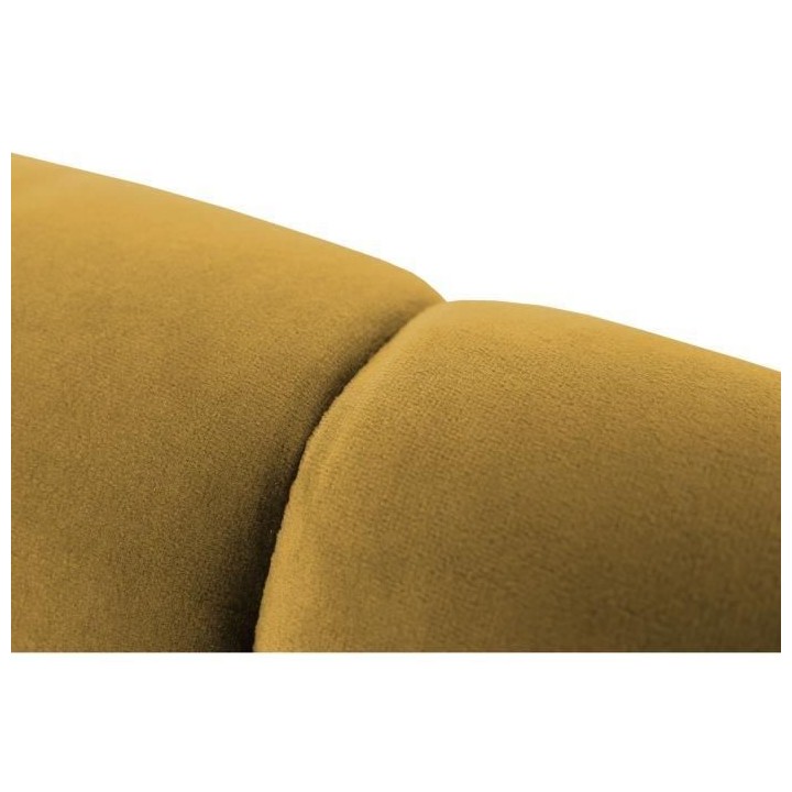 Tete de lit BEDY - Velours Moutarde - 110x160 cm