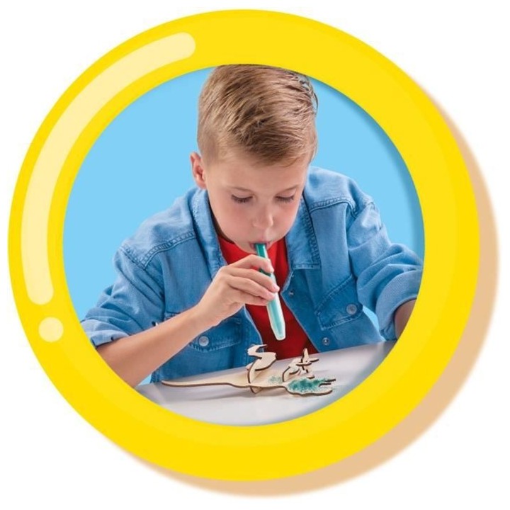 SES CREATIVE - Blow airbrush pens - Dinosaures