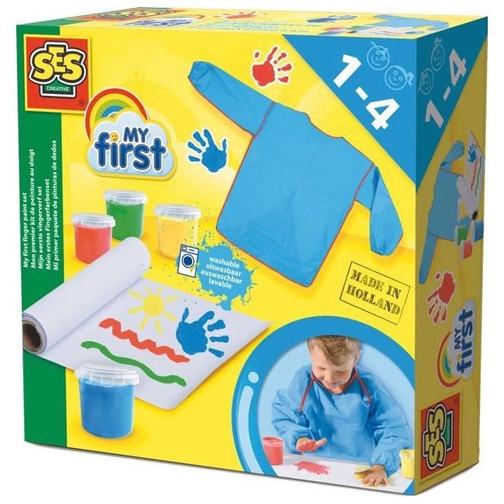 SES CREATIVE MY FIRST Mon premier kit de peinture au doigt