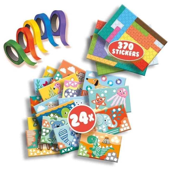 SES CREATIVE - J'apprends a coller et a reconnaître les formes