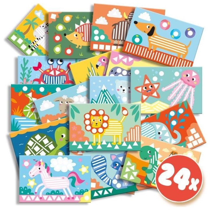 SES CREATIVE - J'apprends a coller et a reconnaître les formes