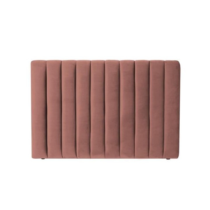 Tete de lit BEDY - Velours Rose - 110x160 cm
