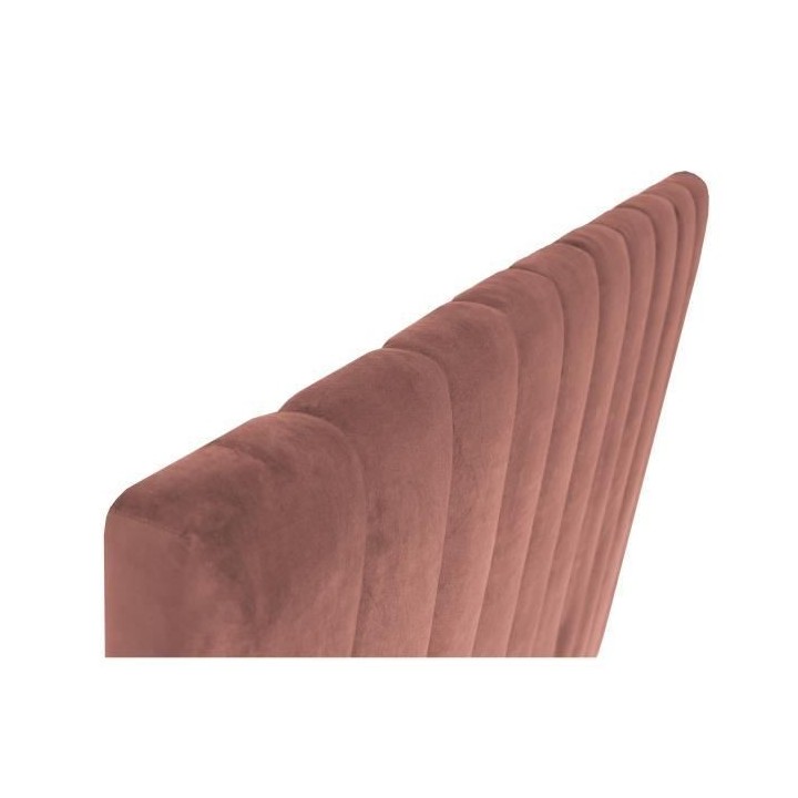 Tete de lit BEDY - Velours Rose - 110x160 cm