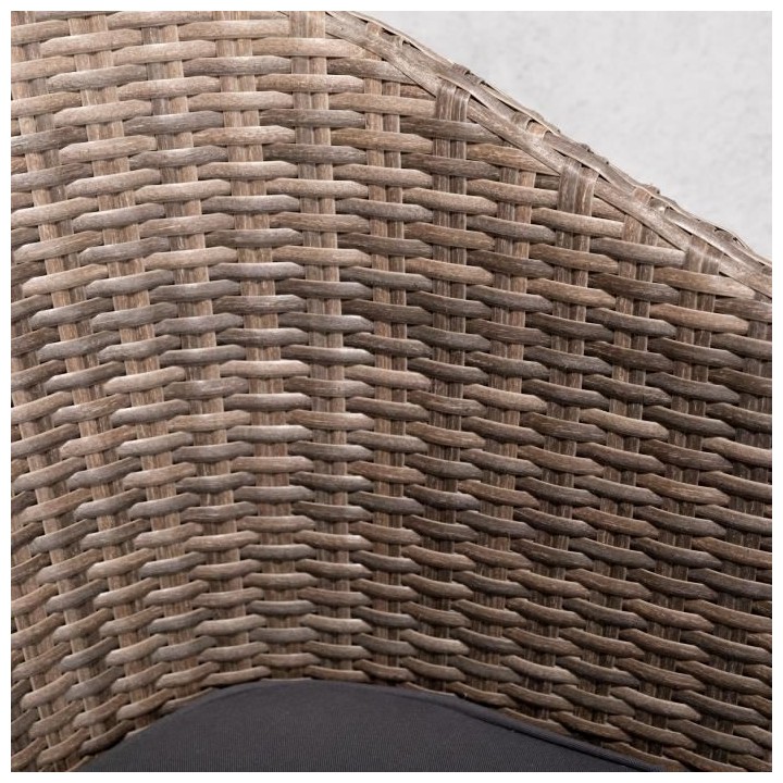 Ensemble repas de jardin 2 personnes - Table ronde Diam 90 cm en Acaci