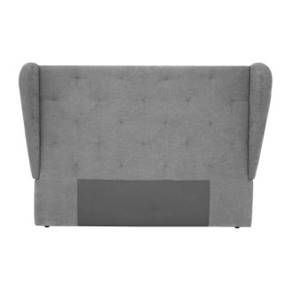 Tete de lit STELLA - Tissu gris - 200x150 cm
