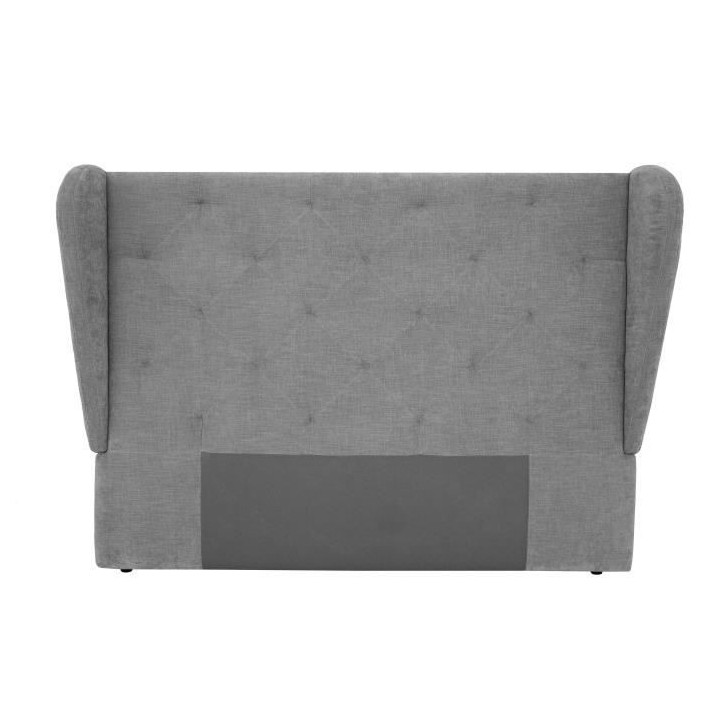 Tete de lit STELLA - Tissu gris - 200x150 cm