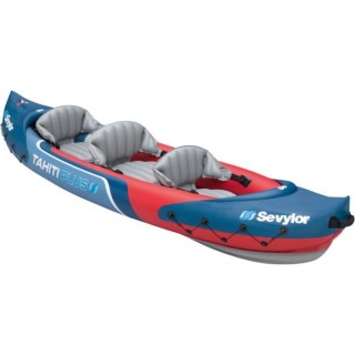 SEVYLOR Kayak loisirs Tahiti plus - 2 adultes 1 enfant rouge et bleu -