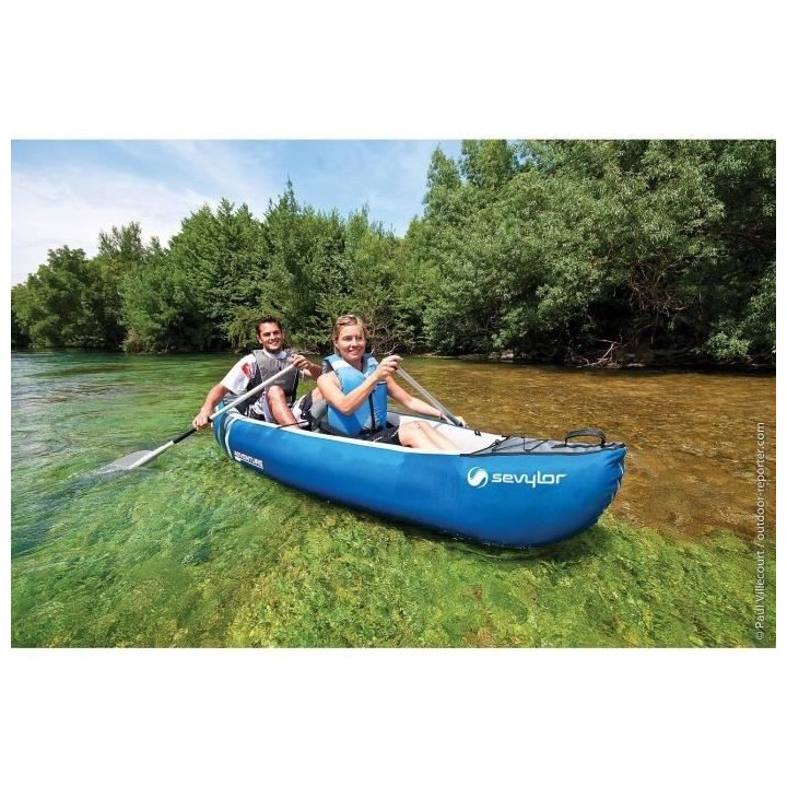 SEVYLOR Canoë polyvalent Adventure - 2 personnes bleu avec sac