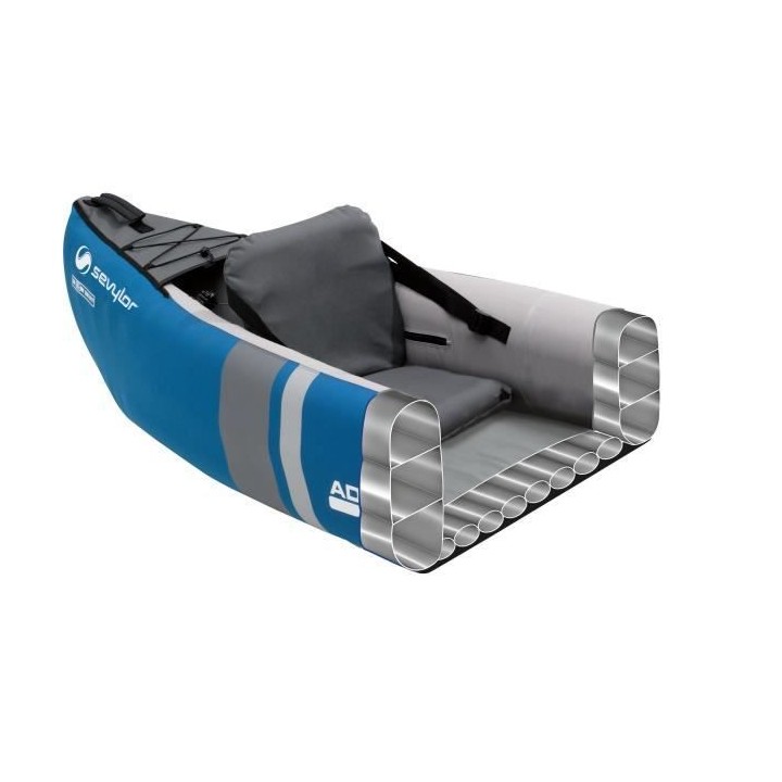 SEVYLOR Canoë polyvalent Kit Adventure 2 personnes bleu avec sac, 2 p