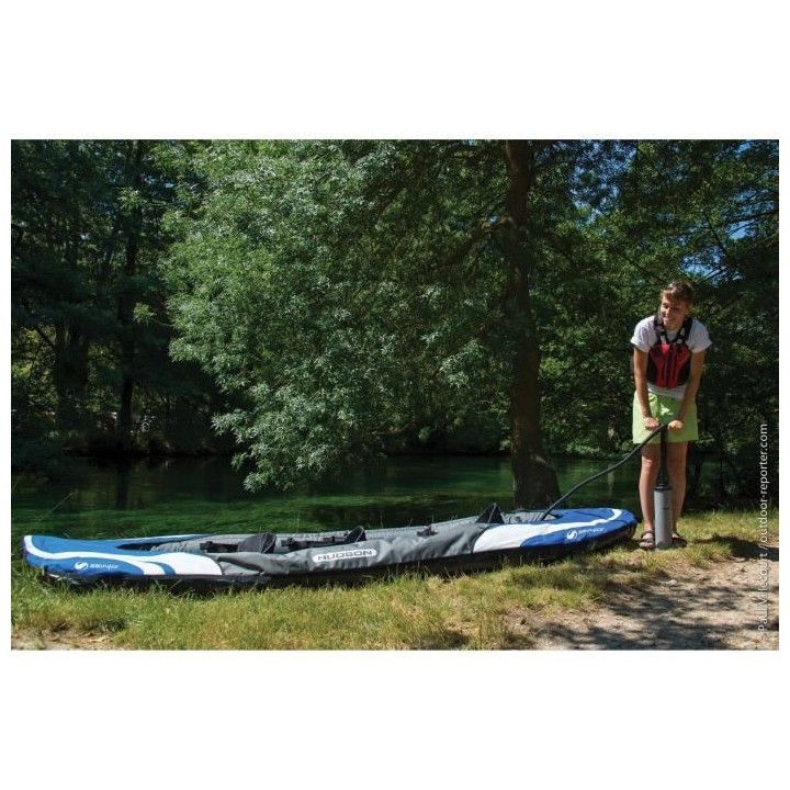 SEVYLOR Kayak polyvalent Hudson 14708 - 2 adultes 1 enfant bleu avec s