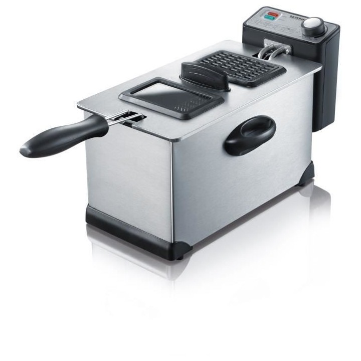 SEVERIN FR2431 Friteuse - capacité 3 L - cuve amovible - hublot de co