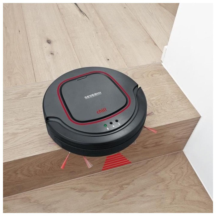 SEVERIN RB7025 Aspirateur robot, Batterie Lithium 12,8V, 90 min. d'aut