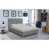 Lit adulte TYYLI 140 x 190 cm - Simili gris