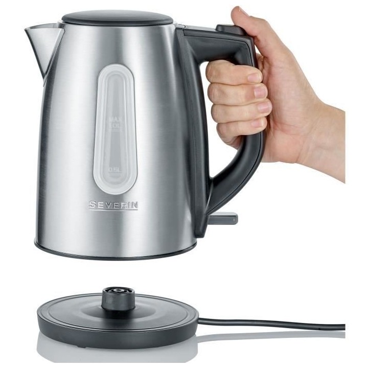 SEVERIN WK3469 Bouilloire compacte 1 L, ébullition rapide, Sans Bisph