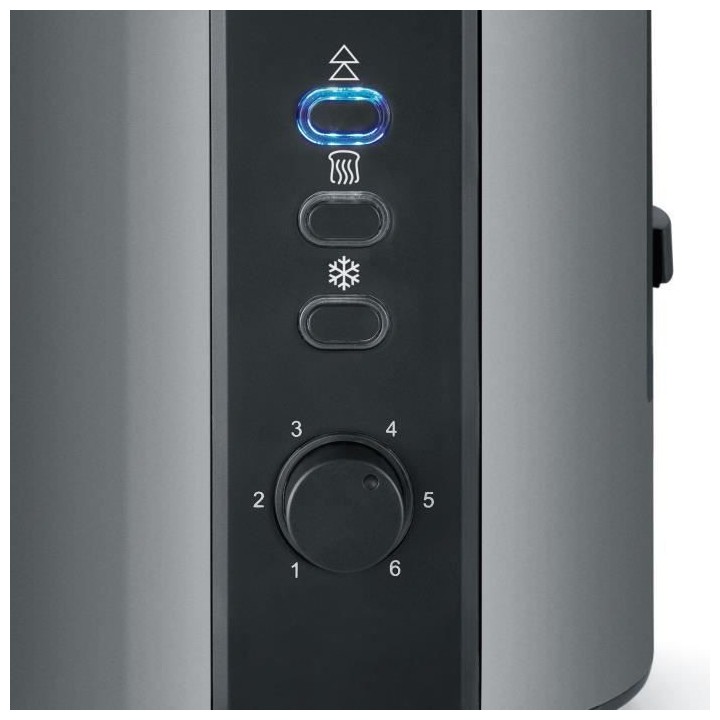 SEVERIN AT9541 Toaster compact - 800 W - 2 fentes jusqu'a 2 tranches -