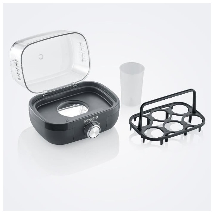 SEVERIN EK3166 Cuit-oeufs pour 1 a 6 oeufs - 420 W - Noir