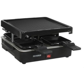 SEVERIN Raclette Gril 4 personnes compacte, facile a ranger, idéal po
