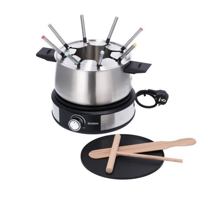 SEVERIN FO2471 - Fondue Crepiere 2en1 électrique - 8 pers. - 1500W -