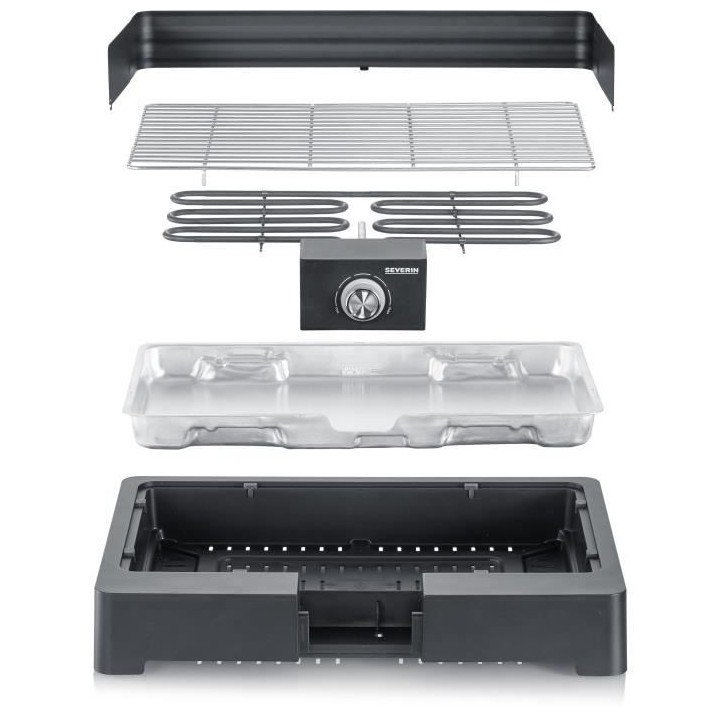 SEVERIN - PG8560 - Barbecue de table électrique - 2 200 W - grille in