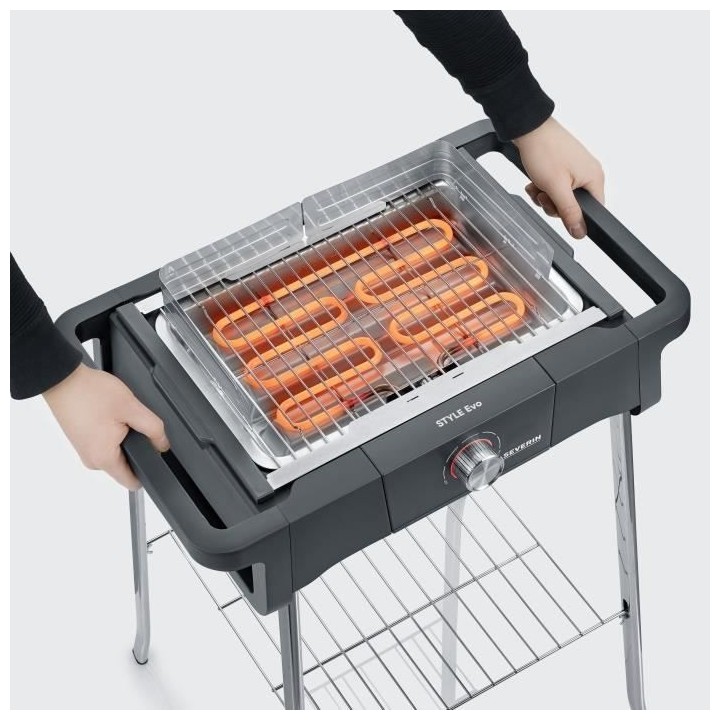 SEVERIN PG8124 Barbecue sur pieds 2500W Style Evo S - 0° a 350° en 1
