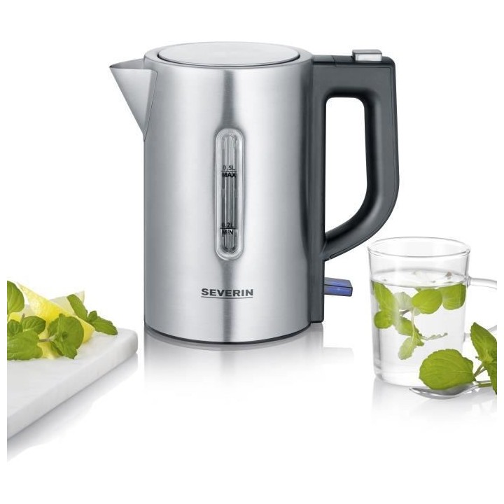 SEVERIN WK3647 Kit Bouilloire de Voyage - 0,5 L - 1100 W - Inox et noi