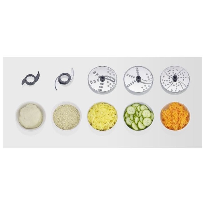 SEVERIN KM3892 Robot Multifonctions - 1200 W - Inox et noir - Blender