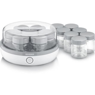 SEVERIN JG3520.760 Yaourtiere avec livre de recettes, 14 pots de 150 m