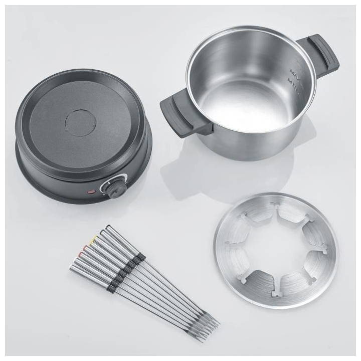 SEVERIN FO2473 Fondue électrique 8 personnes avec caquelon inox amovi