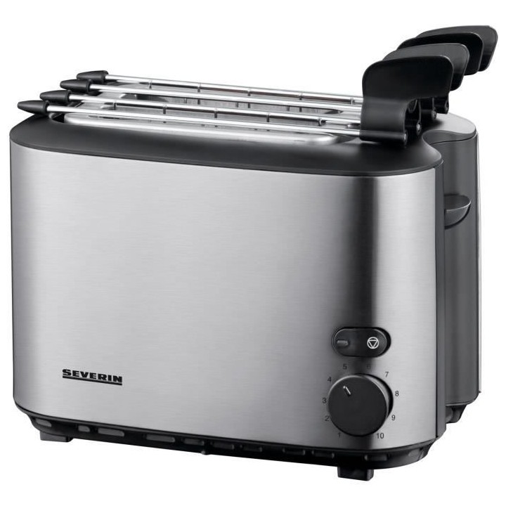SEVERIN AT2516 Grille-pain avec pinces, 2 fentes, degré de dorage ré