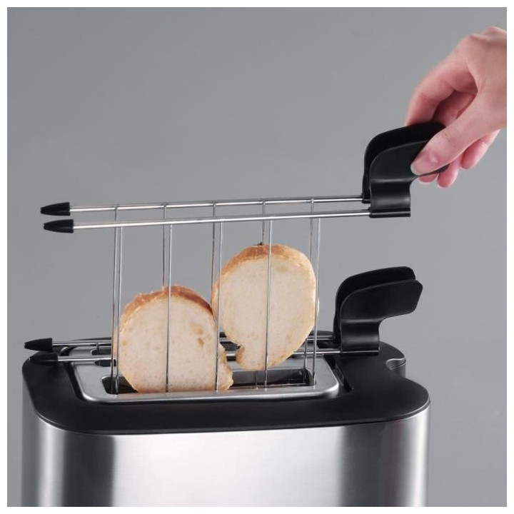 SEVERIN AT2516 Grille-pain avec pinces, 2 fentes, degré de dorage ré