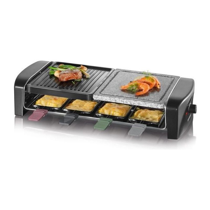 SEVERIN RG9645 Appareil a raclette 8 personnes - Noir