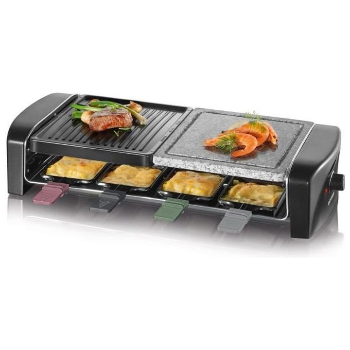 SEVERIN RG9645 Appareil a raclette 8 personnes - Noir