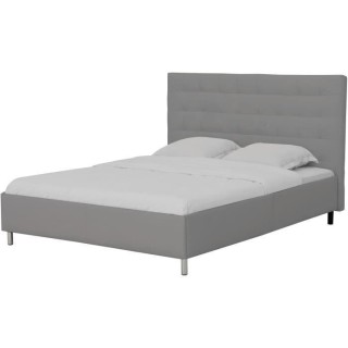 Lit adulte TYYLI 160x200 cm - Simili gris