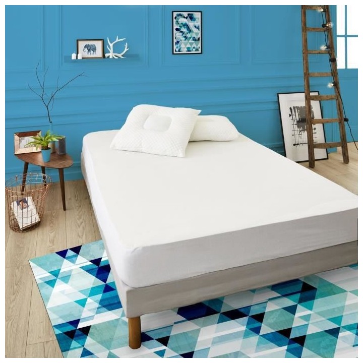 SWEETHOME Protege-matelas éponge 100% coton - Imperméable - 140x190