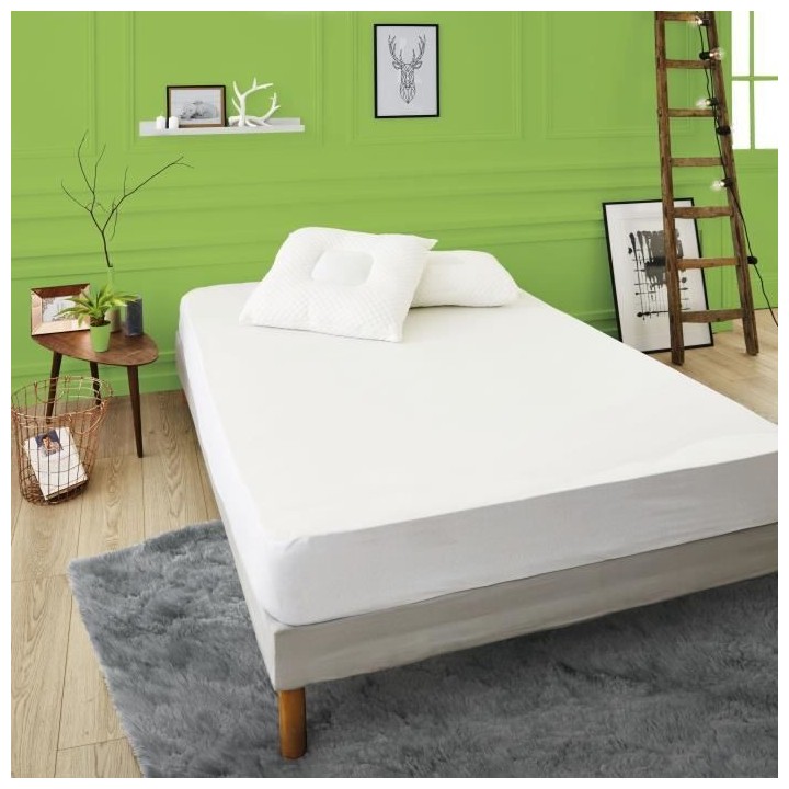 SWEETHOME Protege-matelas 100% coton - Anti-acariens - 140x190 /200 cm