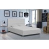 Lit adulte TYYLI 180x200 - Simili blanc