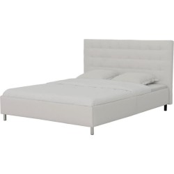 Lit adulte TYYLI 180x200 - Simili blanc