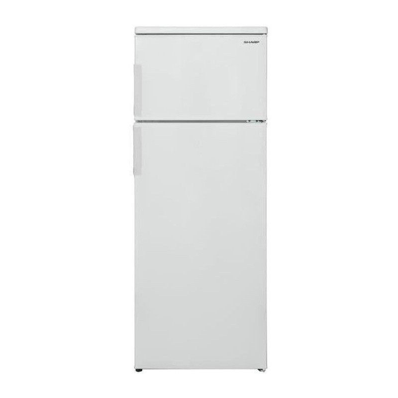 SHARP Réfrigérateur 2 Portes, 213 L, Blanc