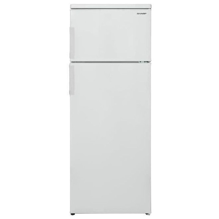 SHARP Réfrigérateur 2 Portes, 213 L, Blanc