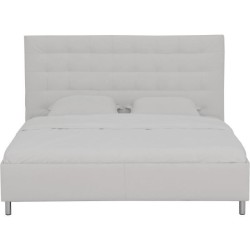 Lit adulte TYYLI 180x200 - Simili blanc