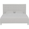 Lit adulte TYYLI 180x200 - Simili blanc