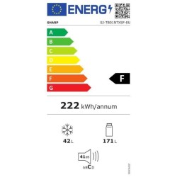 SHARP SJ-TB01NTXSF Réfrigérateur 2 Portes - 213 L - 2 portes et 4 compartiments -Silver