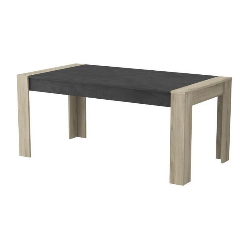 DEMEYERE Table 90x170 - Décor chene brossé - L 170 x P 90 x H 77,1 cm - SHEFFIELD