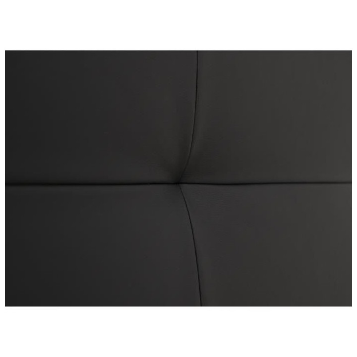 Tete de lit HERA - Simili Noir - Pour couchage 140 et 160 - 165 x 120